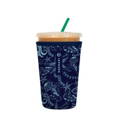 Sok It JavaSok Ocean Oasis sleeve close-up preserves cold drinks.