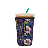 Sok It JavaSok Secret Garden sleeve on a cold drink keeps hands dry and cool