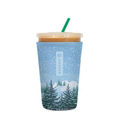 Sok It JavaSok Winter Wonderland sleeve fits 22-28oz cups, keeps drinks cold.