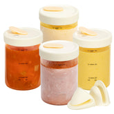 SOLIGT 24oz glass soup jar with vented lid for splatter-free microwaving.