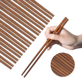 SOMOYA wooden chopsticks 10-pairs layout for family dining and travel
