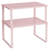 SONGMICS cabinet organizer shelf two-pack on kitchen counter for spices and jars