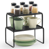 Songmics Home bamboo cabinet shelf small rack on counter keeps spices organized and accessible