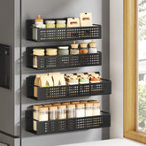 Songmics magnetic spice rack large shelf on refrigerator for easy spice access