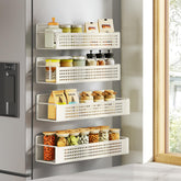 Songmics magnetic spice rack for refrigerators, large front view space-saving design