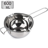 SONGZIMING stainless steel double boiler with 600ml capacity for gentle chocolate melting.