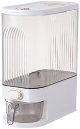Sooyee clear rice dispenser with time scale for easy freshness tracking.