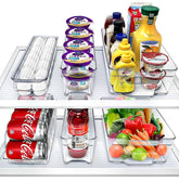Sorbus wide fridge bin for easy snack organization and visibility