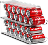 Sorbus soda can organizer with clear lid enables easy fridge organization