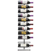 Sorbus wall mount wine rack displays 12 bottles, keeping wine organized on the wall