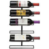 Sorbus wall-mount wine rack holds six bottles for organized storage.