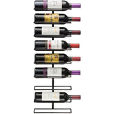 Sorbus wall-mount wine rack holds nine bottles for organized storage