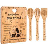 Sornivra bestie bamboo cutting board with engraving for display and gifting