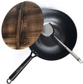Souped Up Recipes 12.5-inch wok ready for immediate searing and stir-fries.