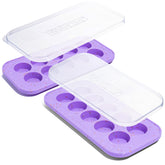 Souper Cubes cookie dough freezer tray lavender sprinkles top view for even portions