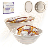 Sourdough Whisper oval beige banneton proofing basket for even rise and clean release.