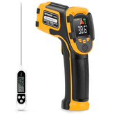 SOVARCATE infrared thermometer front view with laser targeting for precise non-contact readings