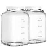 Sovietiep airtight lid 2-pack glass jars for dry storage and freshness.