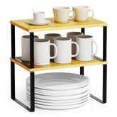 SpaceAid cabinet shelf organizers in a 2-pack for neat spice storage