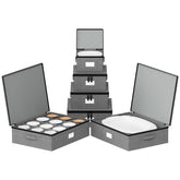 SpaceAid China storage exterior demonstrates durable shell for safe transit of dinnerware.