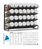 SpaceAid 4-tier spice rack for quick access and organized cabinet storage.