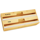 SpaceAid WrapNeat 2 in 1 wrap organizer keeps plastic wraps organized and accessible.