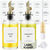 Spaceneat olive oil dispenser bottle with pour spout for mess-free cooking.