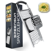 SPEENSUN Spaetzle Maker front view showing premium stainless steel design for easy noodles