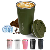 SPLMIFA travel mug with leak-proof lid for secure transport and on-the-go use.