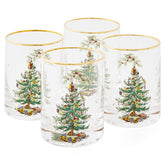 Spode Christmas Tree 14oz double old fashioned glass highlighting rustic design for whiskey serving
