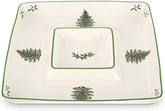 Spode Christmas Tree chip and dip platter for festive chips and dips.
