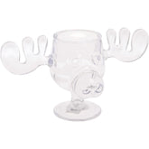 Spoontiques Griswold moose mug with clear acrylic, ideal for festive eggnog.