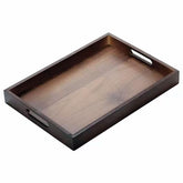 Spriieny bamboo serving tray top view showcases natural grain for stylish serving.