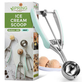 Spring Chef cookie scoop with trigger release for uniform 2.75-inch cookies.