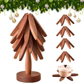 SSFUN tree-shaped trivet with foldable design protects countertops while serving hot dishes