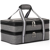 Stack Store Plus More insulated casserole carrier top compartment expanded for larger dishes