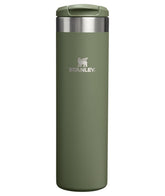 Stanley AeroLight Transit Bottle 20 oz front view, slim profile fits most car cup holders.