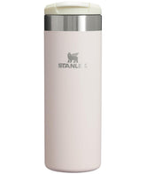 Stanley AeroLight Transit Bottle Rose Quartz with lid locked, preventing leaks on the go.