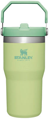 Stanley IceFlow 20 oz citron tumbler with flip straw for cold beverages.