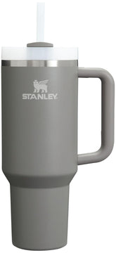 STANLEY Quencher H2.0 tumbler with handle and straw, front view for on-the-go hydration.