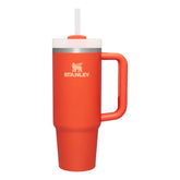 STANLEY Quencher H2.0 30oz front view in Tigerlily color for on-the-go hydration