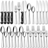 Stapava 24-piece silverware set on a table for everyday dining