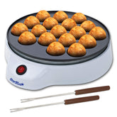 StarBlue Takoyaki Maker exterior view showing compact footprint for easy storage.