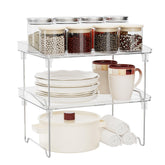 STARLATTA cabinet organizer shelf pair keeps spices neatly organized and saves vertical space.