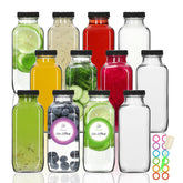 STARSIDE 12 oz square bottle front view with sturdy glass and clear content cues.