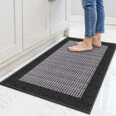 StepRite kitchen rug 32x20 front view highlighting woven texture for busy kitchens.