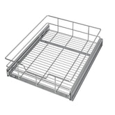 STORKING pull-out cabinet organizer full-extension drawer for easy access to pots and pans.