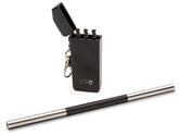 STRO portable stainless steel straw case shown for on-the-go use and travel.
