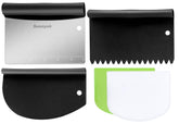 Suanyok stainless steel dough scraper with measuring marks for precise cuts