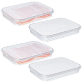 Suclain 4-piece bacon keeper set keeps deli slices fresh with airtight lids.